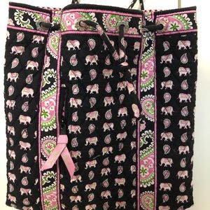 Vera Bradley Pink Elephants Back Pack.